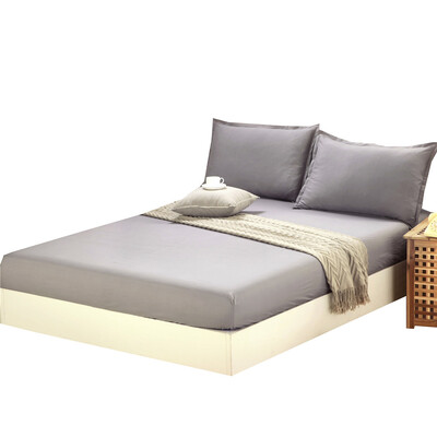 

iDouillet Native American Fitted Sheet Set&Pillowcase Soild Colour Full Twin Queen Size Deep 25cm