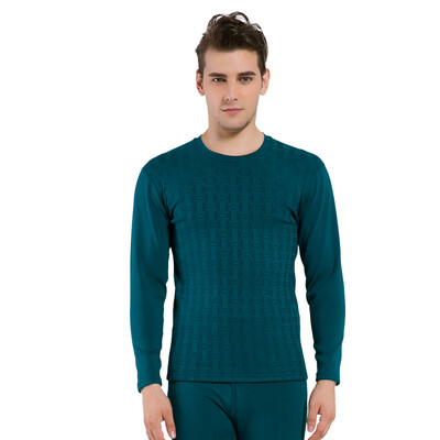 

Snow in the fly men&women thermal underwear thickening plus velvet jacquard couple thermal underwear set XFH5103 male V-neck deep hemp 180