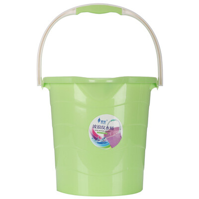 

【Jingdong Supermarket】 Shun Mei plastic bucket 10L portable with water mouth wave pattern bucket SM-2590 green