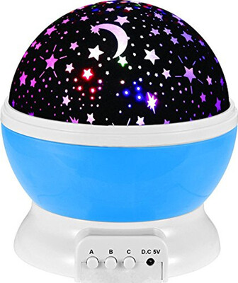 

MOCREO Rotating 3 Modes Night Lighting Lamp Romantic Projector Rotation Night Projection Lamp Kids Bedroom Bed Lamp Children