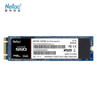 

Netac Shadow N910E 120GB M2 2280 NVMe PCIe Channel Solid State Drive