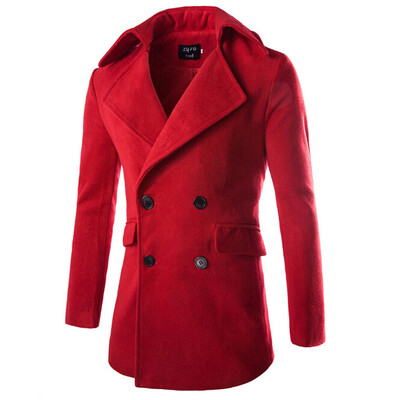 

Zogaa Autumn And Winter New Mens Wool Coat Slim