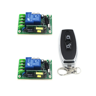 

MITI 1CH RF Wireless Remote Control Switch Transmitter&2 Receiver 85V-250V for Light/LED/Lamp Applicance Toggle Momentary