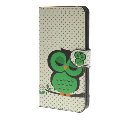 

MOONCASE Owl style Leather Wallet Flip Card Slot Stand Pouch Case Cover for HTC Desire 620 A14