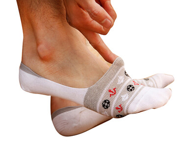 

5 Pairs Men Cotton Casual Invisible Socks Loafer Boat Low Cut No Show Nonslip