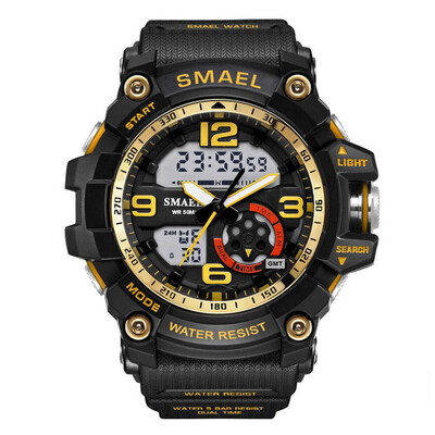 

Military Watches Army Men's Wristwatch LED Quartz Watch Digtial Dual Time Men Clock 1617 reloj hombre Sport Watch Army