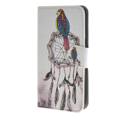 

MOONCASE Birdie style Leather Side Flip Wallet Card Slot Stand Pouch Case Cover for Samsung Galaxy Core Prime G360 / a07