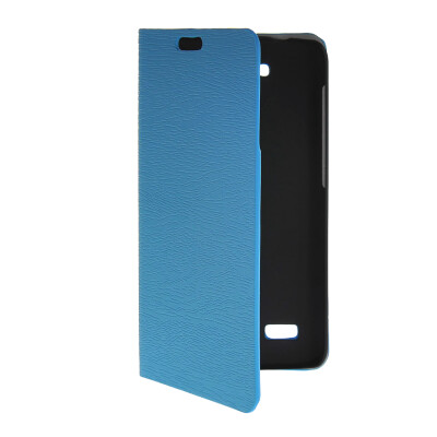 

MOONCASE Slim Leather Side Flip Wallet Card Slot Pouch with Kickstand Shell Back чехол для Huawei Honor Holly Blue