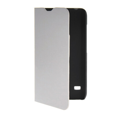 

MOONCASE Slim Leather Side Flip Wallet Card Slot Pouch with Kickstand Shell Back Case Cover for Huawei Ascend Y550 White