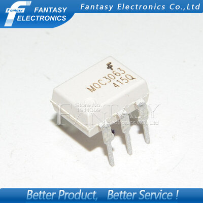 

10PCS MOC3063 DIP6 DIP new and original IC free shipping