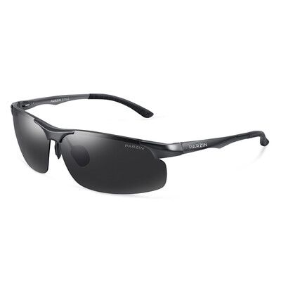 

PAZIN aluminum-magnesium polarized sunglasses mens simple sports sunglasses fashion driver driving sunglasses 8183 black