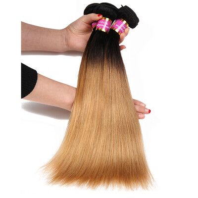 

Muse lady beauty Brazilian Virgin Hair Straight 10A Virgin Blonde Brazilian Hair 1b 27 Ombre Brazilian Human Hair 4 Bundles