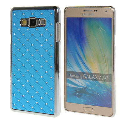 

MOONCASE Galsxy А7 Футляр Роскошные Chrome горный хрусталь Bling Звезда задняя крышка чехол для Samsung Galsxy A7 синий