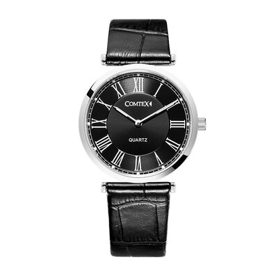 

COMTEX Кожаный ремешок Мода Мужчины Relojes HOMBRE Часы Relógio Наручные часы Мужчина для