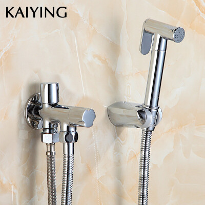 

KAIYING Handheld Bidet Spray Shower Set Toilet Shattaf Sprayer Douche kit Bidet Faucet with hose & T-adapter & holderSP1D