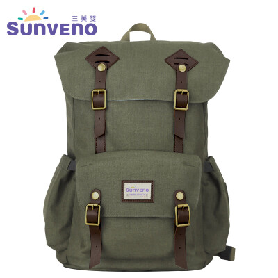 

Сумка для пеленок SUNVENO Многофункциональный пакетик для путешествий Backpack для детского ухода, большой емкости, стильный и прочный