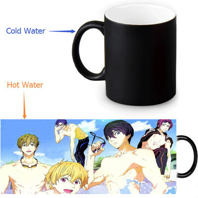 

Iwatobi Swim Club 350мл / 12 унций Кубок с чаем с регенерацией тепла Изменение цвета чашки кофе Чувствительные морфинг-кружки Волшебная чашка для чайных чашек