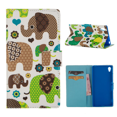 

MOONCASE ЧЕХОЛ ДЛЯ Sony Xperia Z4 Flip PU Leather Fold Wallet Card Slot Kickstand Back [Pattern series] /a21