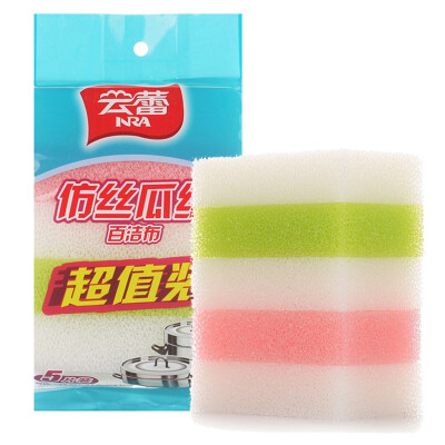 

Jingdong supermarket Yunlei sponge rub imitation loofah scouring cloth 5 pieces 15026