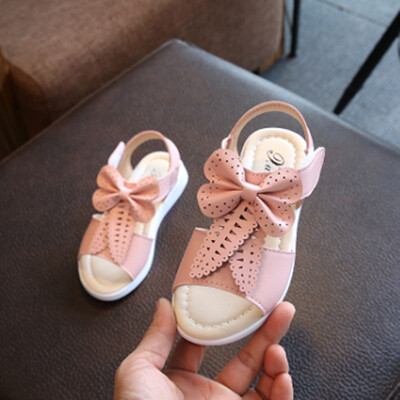 

Girls Sandals Summer Kids Shoes 2018 New Fashion Bow Pu Leather Children Shoes Girls Princess Shoes Toddler Baby Beach Shoes
