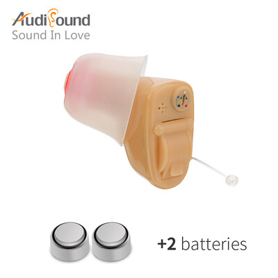 

Audisound 2018 New High Quality Digital Hearing Aids Of Right Ear Best Sound Voice Amplifier For The ElderDeaf With 2xA10 Battery