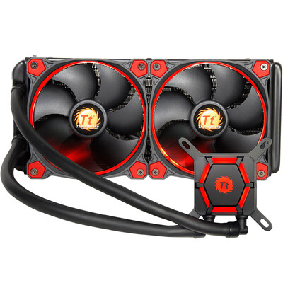 

Tt Thermaltake 240 integrated CPU water cooling radiator Riing fan 240 cold row copper water cooling head multi-platfo