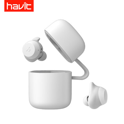 

Havit G1 Wireless Bluetooth Earphones White Grey