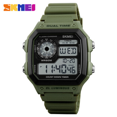 

SKMEI Mens Outdoor Sports Waterproof Luminous Electronic Digital Watch