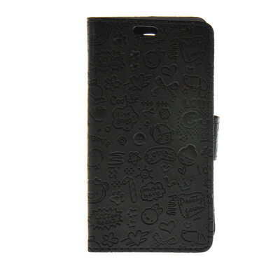 

MOONCASE Cute Little Witch Leather Side Flip Wallet Card Holder Stand Pouch ЧЕХОЛ ДЛЯ LG Spirit H440 Black