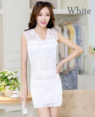 

New Women Ladies Sexy Sleeveless Evening Party Cocktail Lace Mini Dress