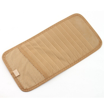 

Car CD/DVD Holder 12 Disc Storage Case Sun Visor Sleeve Wallet Clip