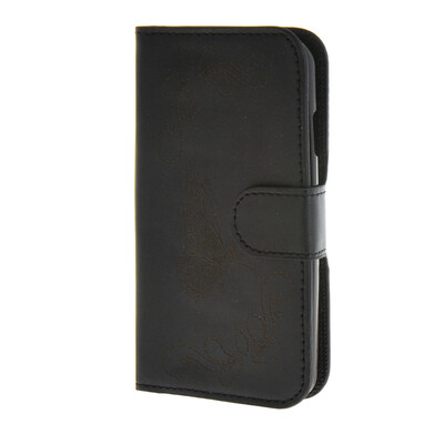 

MOONCASE Butterfly pattern Leather Flip Wallet Card Slot Stand Back чехол для Samsung Galaxy Z1 Z130H Black