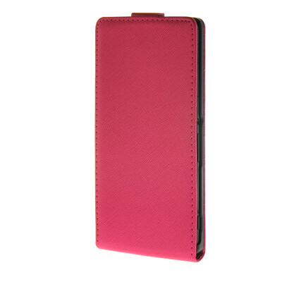 

MOONCASE High Quality Cross pattern Leather Vertical Flip Protector чехол для Sony Xperia Z4 Hot pink