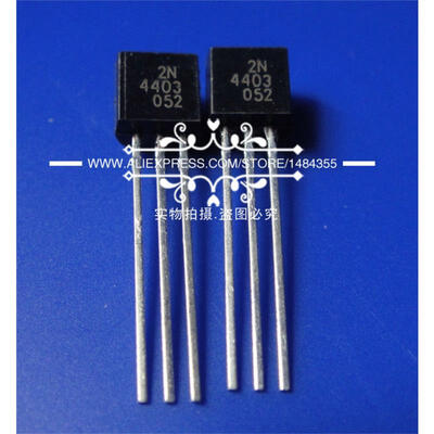 

1pcslot Free shipping 100 pieces lot 2N4403 TRANS PNP 40V 06A TO-92
