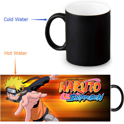 

Naruto 350ml/12oz Heat Reveal Mug Color Change Coffee Cup Sensitive Morphing Mugs Magic Mug Milk Tea Cups