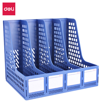 

Deli deli classic quad file frame solid structure file basket bar blue 27888