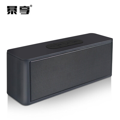 

Baoxiang BAOX BO-101 Wireless Bluetooth Speaker Desktop Portable Dual Speaker Subwoofer Card Charging Mobile Computer Music Player Black