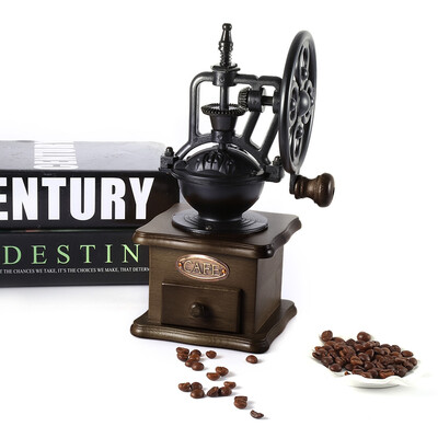 

Retro Style Coffee Grinder Hand Grinding Machine Hand-crank Roller