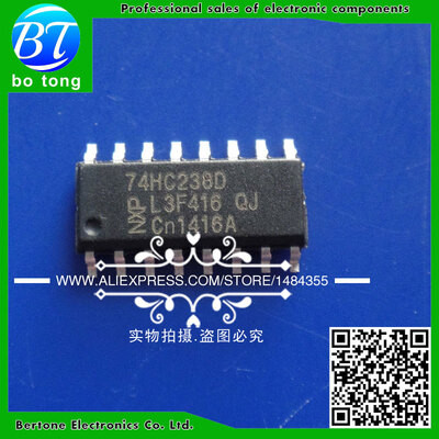 

Free shipping 10pcs 74HC238 SMD logic ics 74HC238D SN74HC238D SOP-16