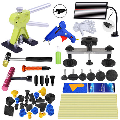 

Super PDR Tools Kit For Car White LED Reflector Herramientas Paintless Dent Repair Tool Auto Dent Removal Repair Hand Tools Sets