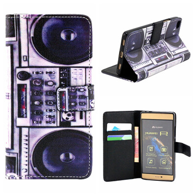 

OONCASE Cute Pattern держателя Кожаный бумажник флип карты с Kickstand Чехол для Huawei Ascend P8