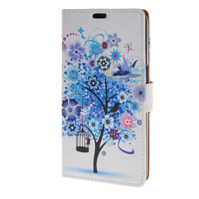 

MOONCASE Case for Alcatel One Touch Flash OT-6042D Leather Flip Wallet Style and Kickstand Case Cover [Cute Pattern] a08