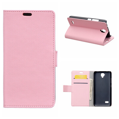 

MOONCASE PU Leather Flip Wallet Card Slot Bracket Back Case Cover for Huawei Y5 Y560