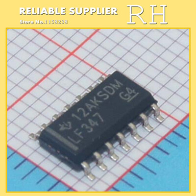 

50pcslot LF347 LF347DR SOP14 Four JFET input op amp