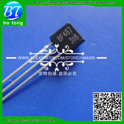 

free shipping 20PCSLot BF487 F487 TO-92 400V100MA NPN