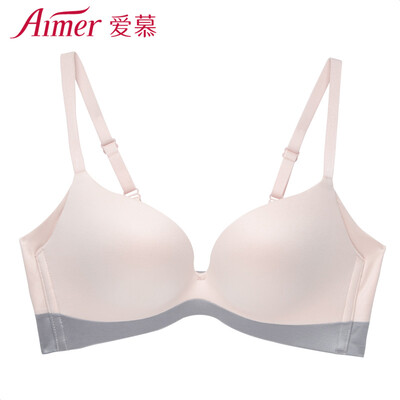 

Amour underwear DAYWEAR II34 cups in the thick mold cup smooth no trace ladies gathered bra AM140661 apricot B70