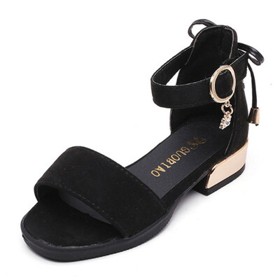 

Summer Girls Sandals Kids Shoes Girls Princess Leather Shoes Fashion Solid Color Children shoes baby size 26-36