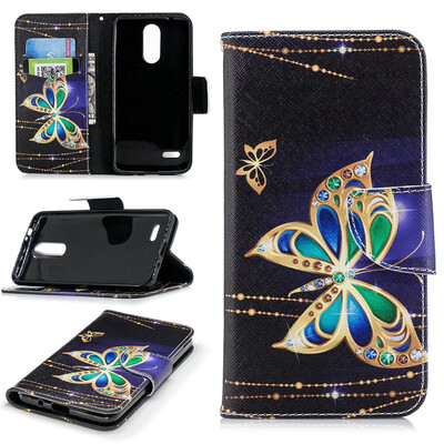 

BEFOSPEY Painting PU LeatherSoft TPU Card Slot Stand Wallet Case For LG K8201850