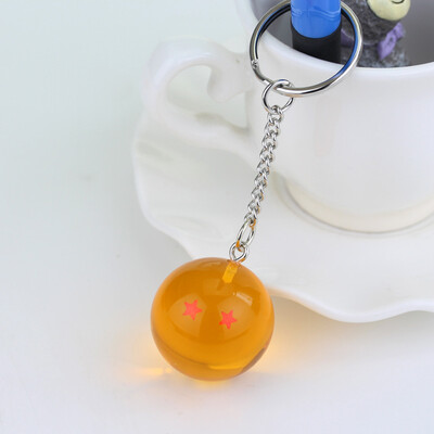 

New Cool Anime Dragon Ball Keychain Crystal ball Bag Pendant Decorations Summoned seven summon dragons