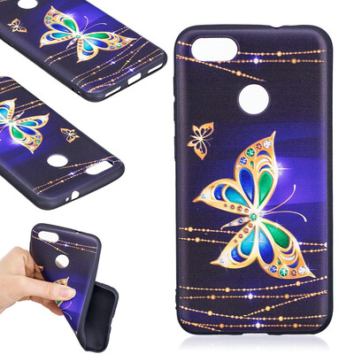 

BEFOSPEY Painting Relief Protective Soft TPU Case For Huawei P9 lite mini50" Y6 Pro2017